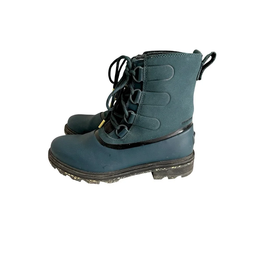 Women's Sorel Lennox Street Waterproof Lace-Up Hiking Boots Teal Blue Gorpcore 8